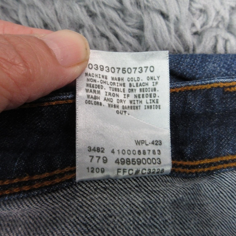 Levi's Jeans Womens 10 Blue 545 Capri Relaxed Stretch Cuffed Mid Rise 32x19.5* - Picture 13 of 16